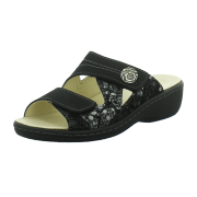 Longo Bequem-Pantolette,schwarz/schwarz