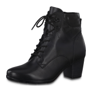 Jana 100% COMFORT LEATHER 8-8-25101-25/001 BLACK Schnürstiefel  HW 20/21