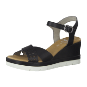 Jana 100% COMFORT LEATHER 8-8-28313-26/001 BLACK Riemchensandalen  FS 2021