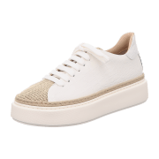 Laura Bellariva Da. Sneaker Kroko Bast/Weiß