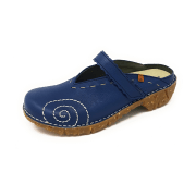 El Naturalista NG96 Ocean (Blau) - Clogs - Damenschuhe Pantolette /  Zehentrenner, Blau, leder (soft grain), absatzhöhe: 30 mm