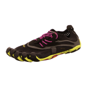 VIBRAM V-Run 16W-3105 Black/Yellow/Purple (schwarz) - Sportschuh - Barfußschuhe DAMEN, Schwarz
