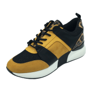 La Strada Sneaker Damen,Ocher/Black Multi