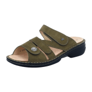 FinnComfort Colina Olive (Grün) - Pantolette - Marken , Grün, leder (streetnubuk)