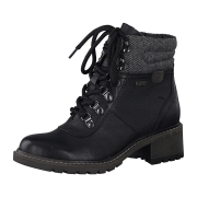 Be Natural JANA 100% COMFORT LEATHER 8-8-26219-27/001 BLACK Schnürstiefel  HW 21/22