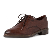 Tamaris 1-1-23201-27/372 COGNAC STRUCT. Elegante Schnürer  HW 21/22