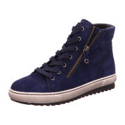 Gabor Stiefelette Mid-Sneakers blau Velour 93.754.16