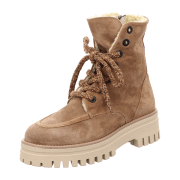 CC66 Schnürstiefelette m. Lammfell