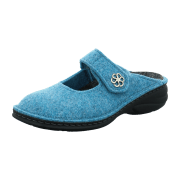 FinnComfort Brig Aqua (blau) - offener Hausschuh - Haus - hüttenschuhe Damen Hausschuhe, Blau