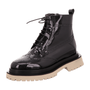 Laura Bellariva Schnürboots Lack Schwarz