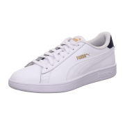 Puma Smash V2 Leder Sneaker PUMA white/PUMA white/peacoat/PUMA team gold 39