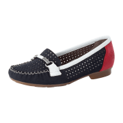 Rieker Slipper Halbschuh gelocht oder geflochten