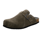 Think Wolfi Pantolette grau Velour Herren Clogs