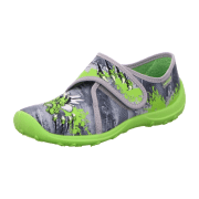 Fischer Schuhe Jungen-Hausschuh,graugrün