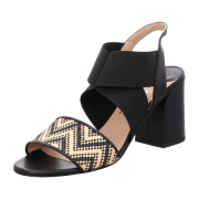 Eliza Di Venezia Sandale m. Bast Schwarz