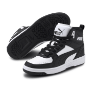 Puma Rebound Joy Mid-Top Sneaker Kinder PUMA white/PUMA white/limestone 38.5