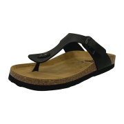 Longo Tieffußbett-Pantolette,schwarz