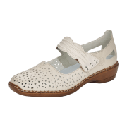 Rieker Slipper Halbschuh gelocht oder geflochten