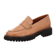 Paul Green Schuhe Slipper braun cognac Lack 2683