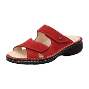 FinnComfort Melrose Chilli (Rot) - Pantolette - Damenschuhe Pantolette /  Zehentrenner, Rot, leder (nubuk)