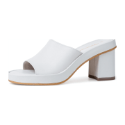 Tamaris 1-1-27245-38/117 WHITE LEATHER Klassische Pantoletten  FS 2022