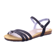 Plakton 575080 Mam Alou Nobuck - Damen Schuhe Sandaletten - Negro