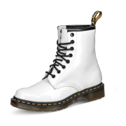 Dr. Martens Airwair White Patent Lamper Boot