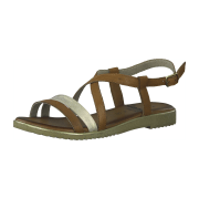 Jana 100% COMFORT LEATHER 8-8-28115-26/399 COGNAC/PLATIN Riemchensandalen  FS 2021