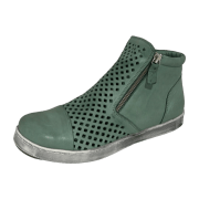Andrea Conti 0349615208 Peppermint (Grün) - geflochtener Slipper - Damenschuhe Modische Stiefelette / Boots, Grün, leder