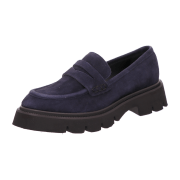 Evaluna Loafer Nubukleder Blau