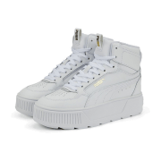 Puma Karmen Rebelle Mid-Top Plateau Sneaker Damen PUMA white/light sand 37.5