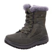 Grünwald Damen Lammfell Stiefel Grau