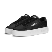 Puma Smash Platform V3 Laser Cut Plateau Sneaker Damen 02 - PUMA black/strong gray/PUMA silver 38
