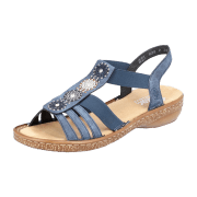 Rieker Blau Gummizug