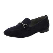 Paul Green 2596-145 Blau - Slipper - Damenschuhe Slipper / Trotteur, Blau, leder (samtziege), absatzhöhe: 10 mm