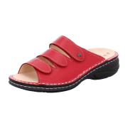 FinnComfort Hellas Pomodore (Rot) - Pantolette - Damenschuhe Pantolette /  Zehentrenner, Rot, leder (nube)