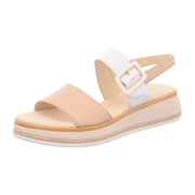 Gabor comfort 22744-58 Rose/Weiss (beige) - elegante Sandale - Damenschuhe Sandalette / Sling, Beige, leder (chiffon/nappa)