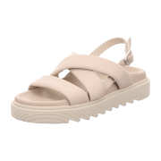 EHM Sandale Plateau Kreuz Beige