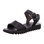 Paul Green Sandale schwarz Strassschmuck 6006
