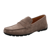 Geox Kosmopolis Mokassin Schuhe taupe Velour U35CFB