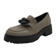 Gabor Schuhe Mokassin Slipper grau taupe Nappa 35.230.28