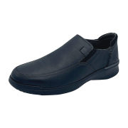 Clarks Donaway Step Schwarz - sportlicher Slipper - Herrenschuhe Slipper, Schwarz, leder/textil