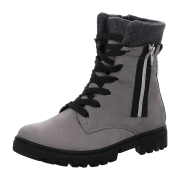 Ricosta Solea 8000202450 Grau - Stiefel mit Futter - Kinderschuhe Gefütterte Kinderstiefel Gr. 18 - 42, Grau, leder (aloe)
