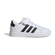 adidas sportswear adidas Grand Court Elastic Lace and Top Strap Sneaker mit Klettverschluß Kinder GW6513 - core black/cloud white/core black 28.5