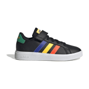 adidas sportswear adidas Grand Court Elastic Lace and Top Strap Sneaker mit Klettverschluß Kinder GW6513 - core black/cloud white/core black 28.5