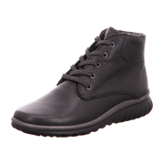 Semler Lena L55055-001 Schwarz - gefütterte Stiefelette - Damenschuhe Bequeme Stiefel / Stiefeletten, Schwarz, leder (softina)
