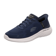 Skechers Bounder Slipper Schuhe blau SLIP-IN 232459