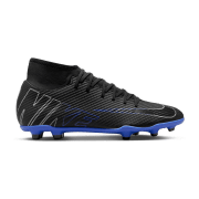 Nike Mercurial Superfly 9 Club FG/MG Fußballschuhe 040 - black/chrome-hyper royal 44.5