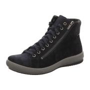 Legero Tanaro 5.0 0002698000 Oceano (Dunkelblau) - sportlicher Schnürschuh - Damenschuhe Bequeme Stiefel / Stiefeletten, Blau, leder/textil (velour/gtx wasserdicht), absatzhöhe: flach