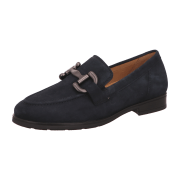Gabor comfort Gabor Schuhe Slipper blau Velour G-Weite 32.422.46